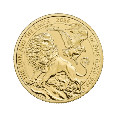 1 унция златна монета британски лъв и американски орел 2026