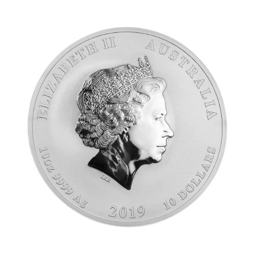 сребърна монета 10 oz лунар прасе 2019