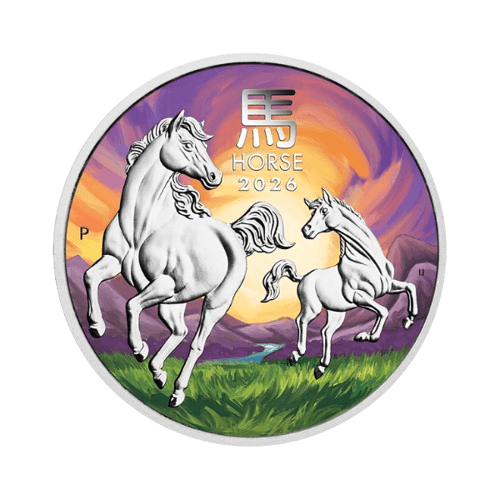 31.1 грама сребърна монета лунар кон мелбърн експо 2026