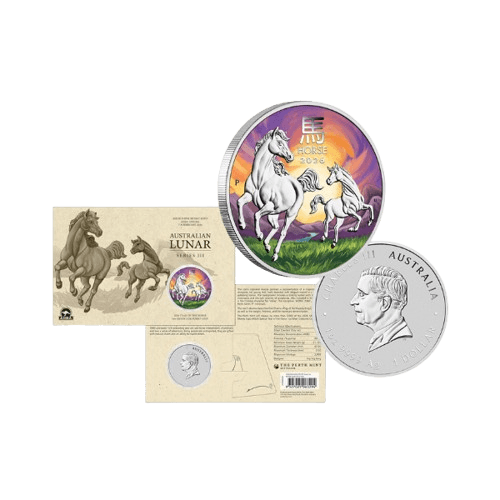 сребърна монета 1 унция лунар кон експо мелбърн 2026