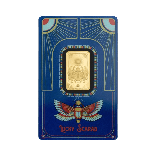 5 грама златно кюлче pamp скарабей 2026 в опаковка лице