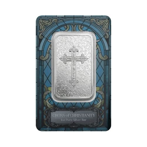 сребърно кюлче 31.1 грама християнски кръст pamp 2025 опаковка