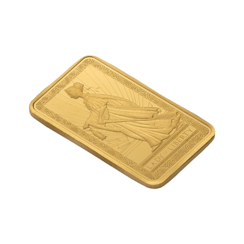 2.5 грама lady of liberty златно кюлче памп