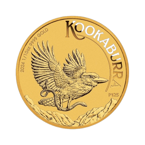1/10 унция златна кукабура 2022 лице