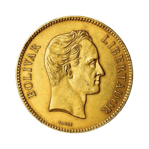 100 боливара либертадор 1886-1889 златна монета 32.26 грама