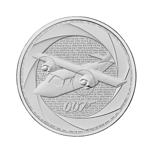 31.1 грама сребърна монета 2026 снежния самолет бонд 007 спектър от 2010-те