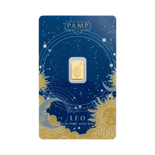 0.5 грама златно кюлче pamp зодия лъв