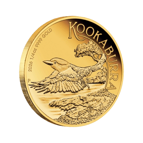 златна монета 1/4 унция кукабура 2026 proof