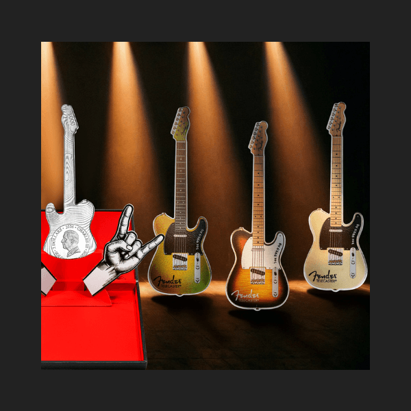 Сребърна Монета 1 oz Fender Telecaster Pamp
