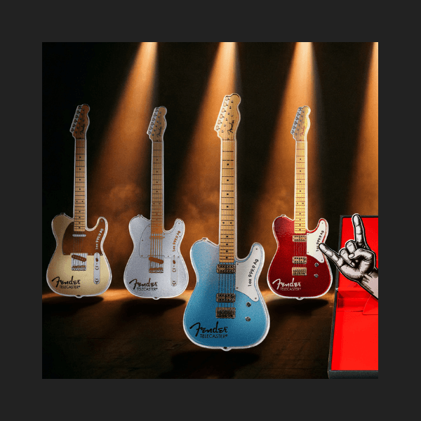 Сребърна Монета 1 oz Fender Telecaster Pamp