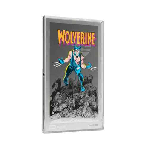 сребърна монета 31.1 грама картина wolverine marvel 2026