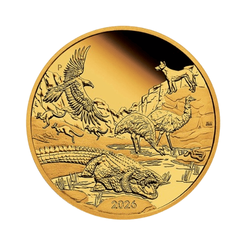 1 унция златна монета чудесата на австралия 2026 proof