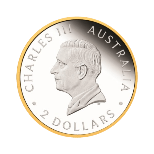 1 oz сребърна монета proof 62.2 гр. позлатен австралийски орел 2026 ultra high relief enhanced reverse гръб