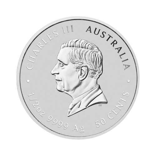 сребърна монета 1/2 унция лунар козел 2027 perth mint