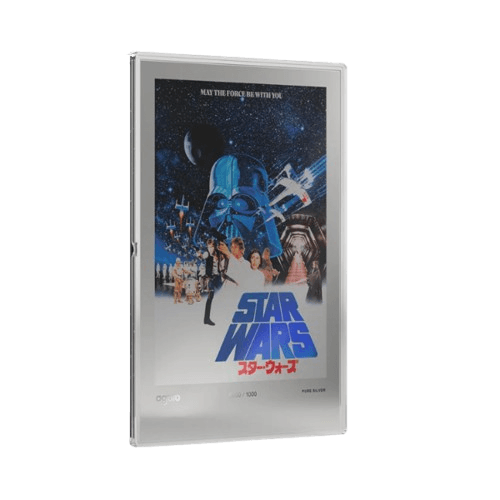 сребърна монета картина 20 грама star wars new hope japanese poster 2026 лице