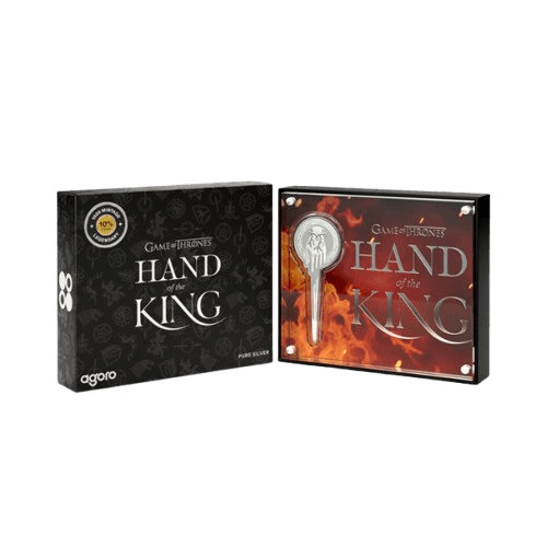 сребърна монета 1/3 унция game of thrones the hand of the king 2026 опаковка