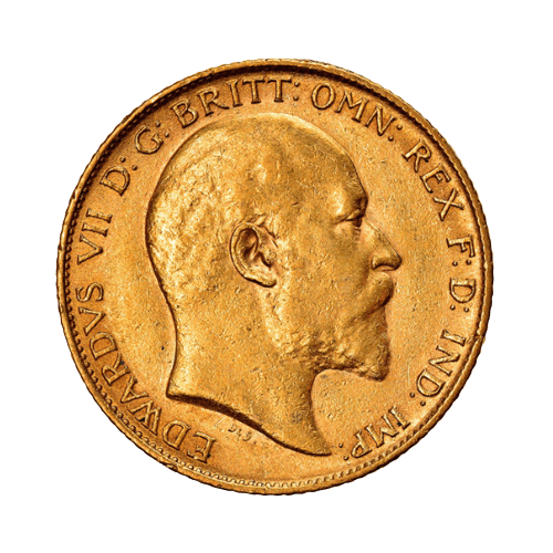 Златна Монета 1/2 Британски Суверен Едуард VII 1901-1910