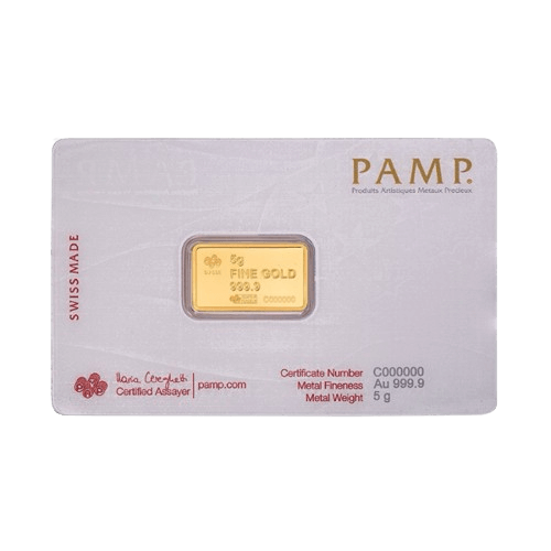 Златно Кюлче Pamp 5 гр. Статуята на Свободата