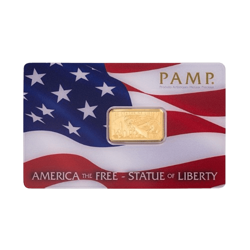 5 гр. Златно Кюлче Pamp Статуята на Свободата