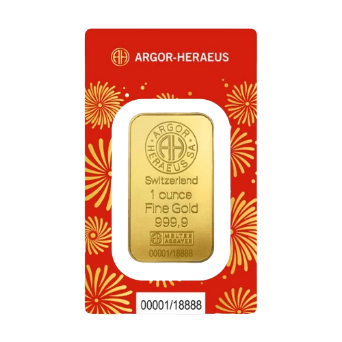 1 oz Златно Кюлче Argor Heraeus Лунар Змия 2025