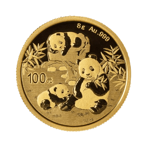 8 гр. Златна Монета Панда 2025