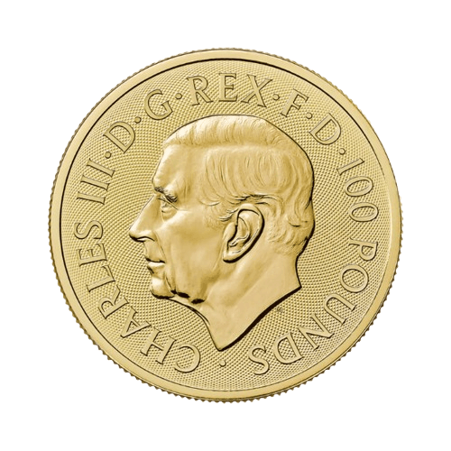 Златна Монета 1 toz. Зверовете на Тюдорите Хрътката от Ричмънд 2025