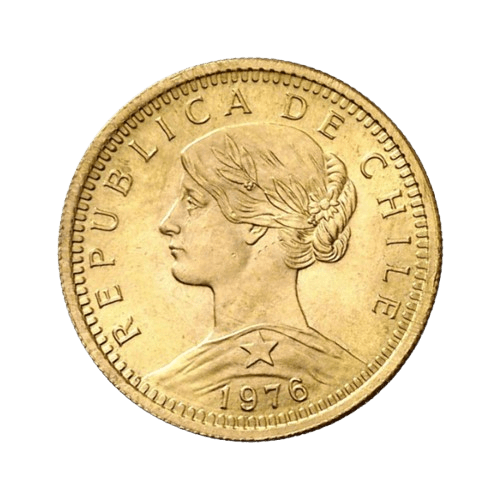Златна Монета 20 Чилийски Песо 1926-1980 4.06 гр.