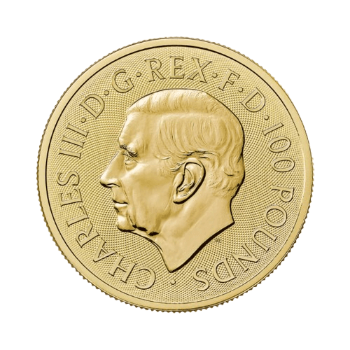 Златна колекционна подаръчна монета 1 унция Британски лъв 2025