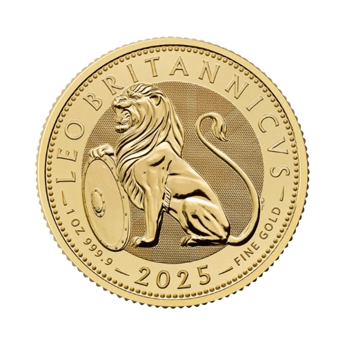 Златна 1 oz Британски лъв 2025 за колекция и подарък