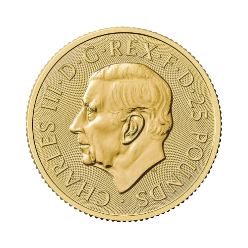 Златна монета за колекция 1/4 oz Британски лъв 2025 г.