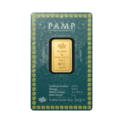 5 грама Pamp Лакшми Златно кюлче за подарък