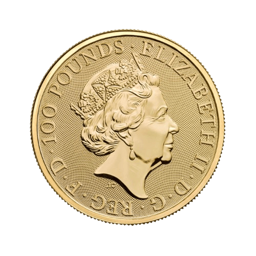 златна монета кралски зверове 1 oz шотландски еднорог 2018