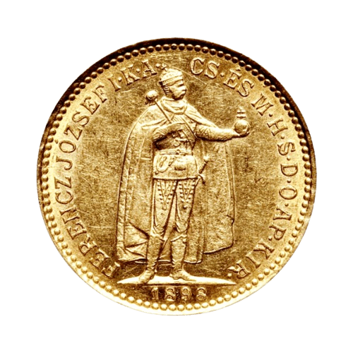 3,39 грама златна монета 10 корони франц-йосиф 1892-1915