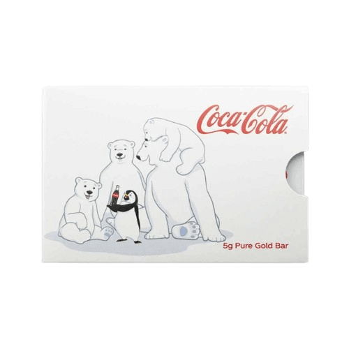 златно кюлче pamp 5 гр. Коледни мечки Coca cola
