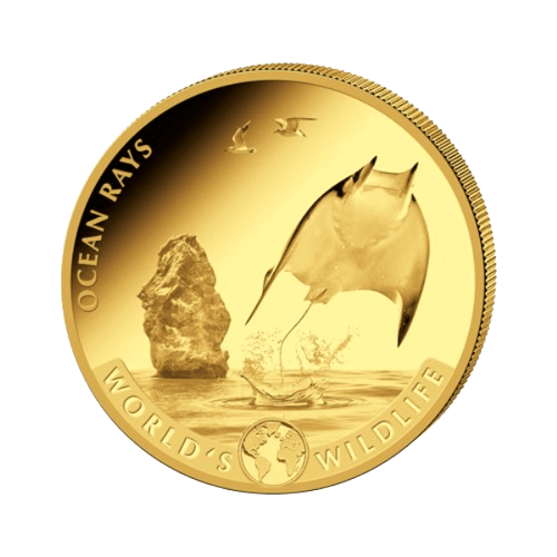 5 унции златна монета конгоанска манта 2023