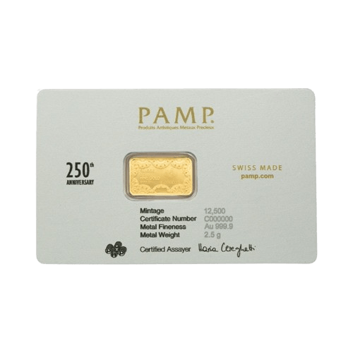 златно кюлче pamp 2,5 грама белоглав орел 250 годишнина usa 2026