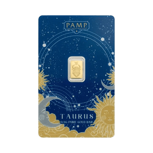 0.5 грама златно кюлче pamp зодия телец