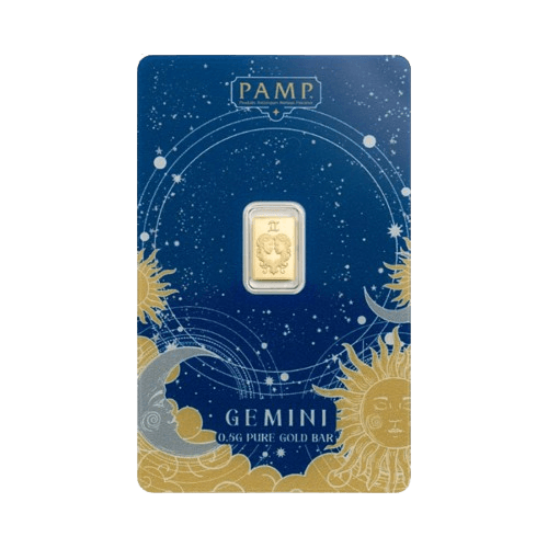 0.5 грама златно кюлче pamp зодия близнаци