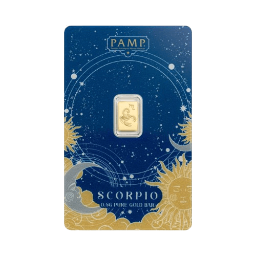 0.5 грама златно кюлче pamp зодия скорпион