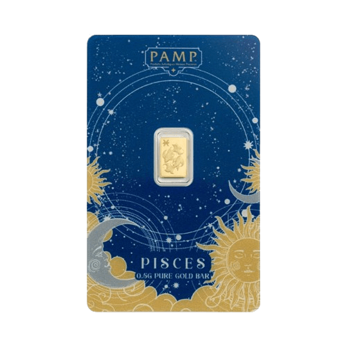 0.5 грама златно кюлче pamp зодия риби